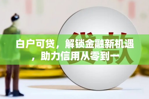 蒲城白户可贷，解锁金融新机遇，助力信用从零到一