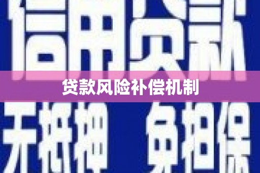 蒲城贷款风险补偿机制