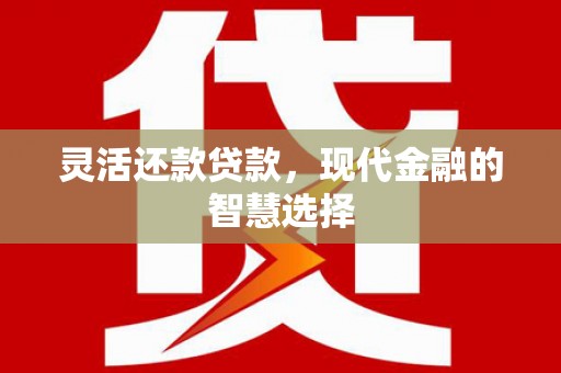 蒲城灵活还款贷款，现代金融的智慧选择