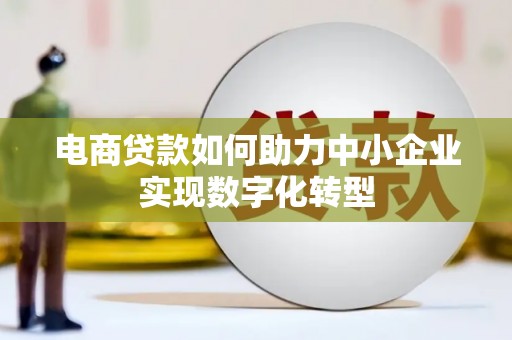 蒲城电商贷款如何助力中小企业实现数字化转型