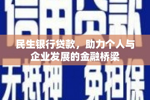 蒲城民生银行贷款，助力个人与企业发展的金融桥梁