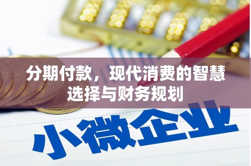 蒲城分期付款，现代消费的智慧选择与财务规划