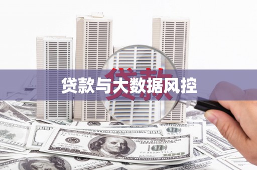 蒲城贷款与大数据风控