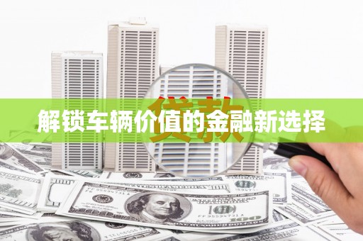 蒲城解锁车辆价值的金融新选择