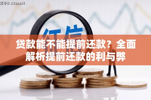蒲城贷款能不能提前还款？全面解析提前还款的利与弊