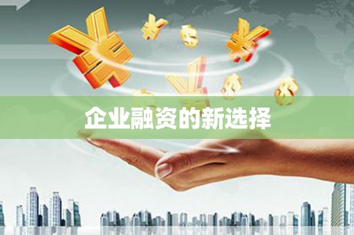 蒲城企业融资的新选择