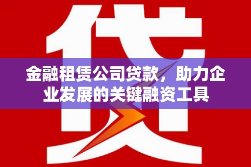 蒲城金融租赁公司贷款，助力企业发展的关键融资工具