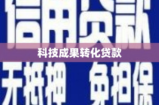 蒲城科技成果转化贷款