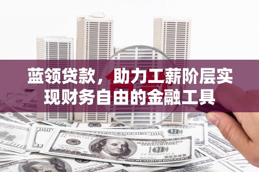 蒲城蓝领贷款，助力工薪阶层实现财务自由的金融工具
