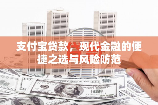 蒲城支付宝贷款，现代金融的便捷之选与风险防范