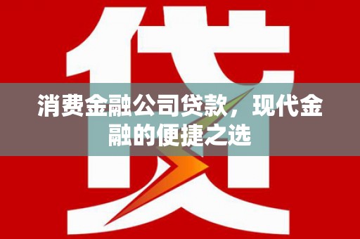 蒲城消费金融公司贷款，现代金融的便捷之选