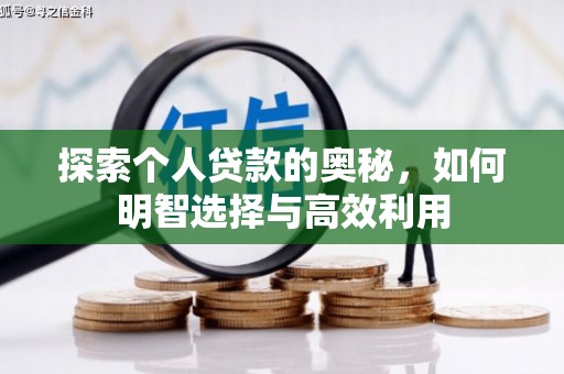 蒲城探索个人贷款的奥秘，如何明智选择与高效利用