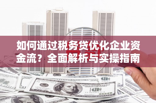 蒲城如何通过税务贷优化企业资金流？全面解析与实操指南