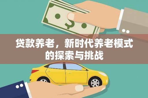 蒲城贷款养老，新时代养老模式的探索与挑战
