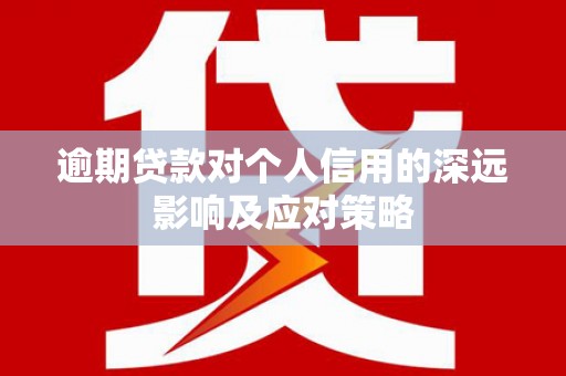 蒲城逾期贷款对个人信用的深远影响及应对策略