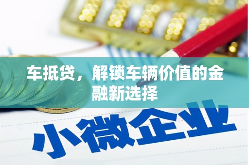 蒲城车抵贷，解锁车辆价值的金融新选择
