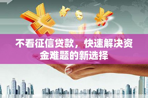 蒲城不看征信贷款，快速解决资金难题的新选择