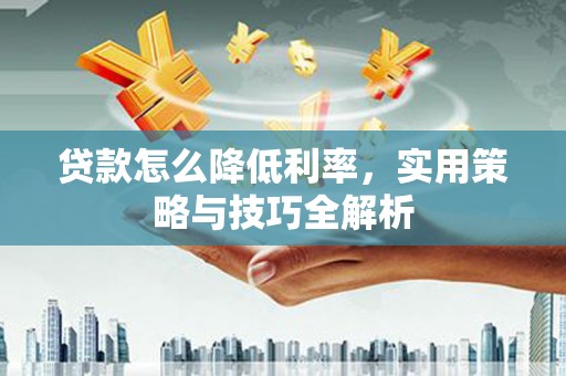蒲城贷款怎么降低利率，实用策略与技巧全解析