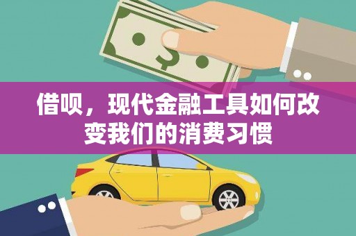 蒲城借呗，现代金融工具如何改变我们的消费习惯