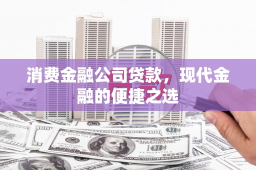 蒲城消费金融公司贷款，现代金融的便捷之选