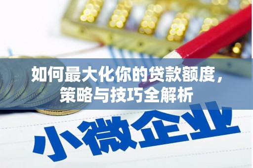 蒲城如何最大化你的贷款额度，策略与技巧全解析