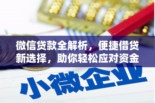 蒲城微信贷款全解析，便捷借贷新选择，助你轻松应对资金需求